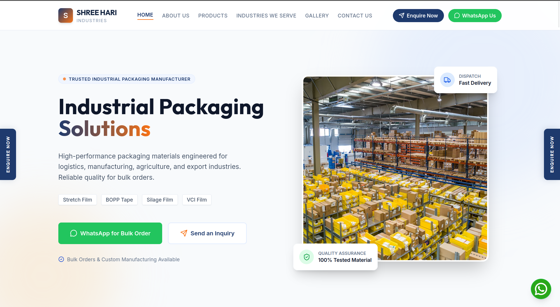 Shree Hari project showcasing lead generation capabilities